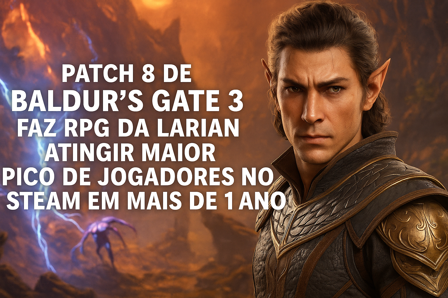 Baldur’s Gate 3 Bate Novo Pico de Jogadores no Steam Após Patch 8